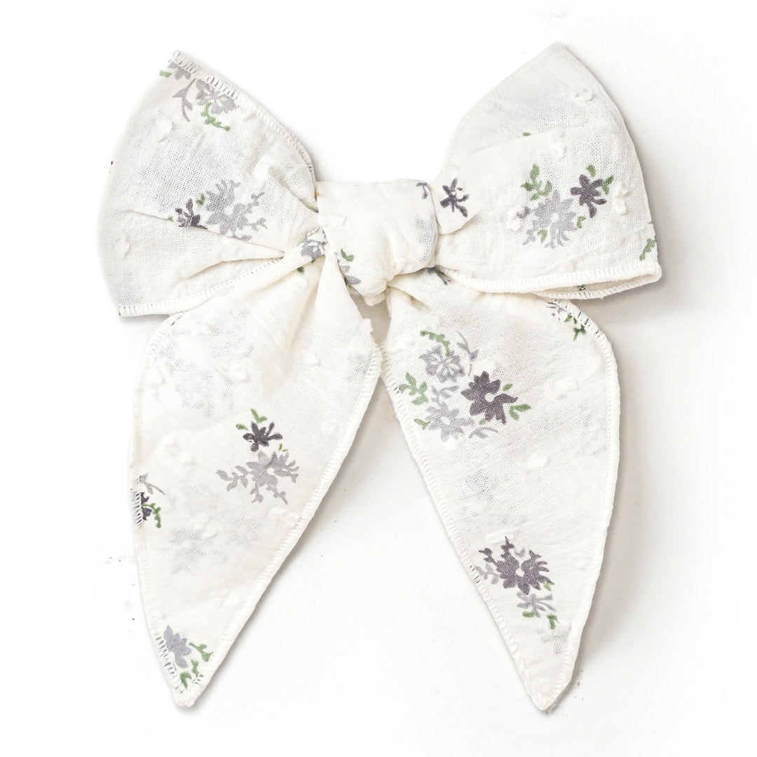 MakeMake Organic Hair Bow Clip Pastel Bloom