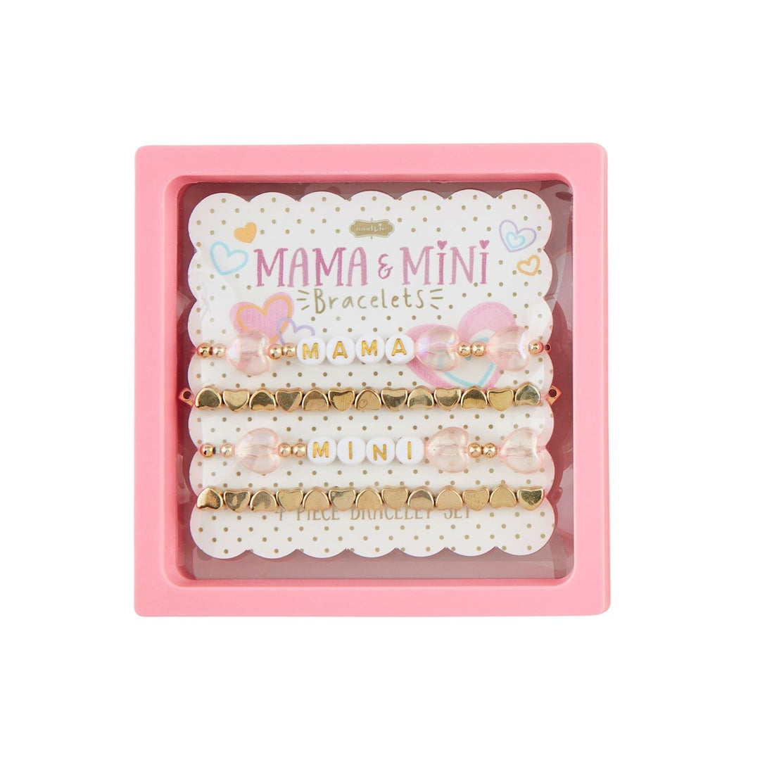 Mud Pie Pink Mama and Mini Bracelets
