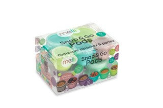 Melii Baby Snap & Go Pods (6-2oz + 4-4oz) - 10 Piece Set