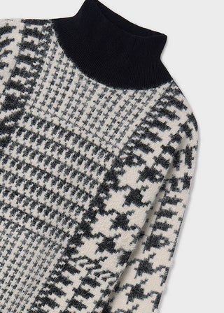 Mayoral Houndstooth Knit Dress