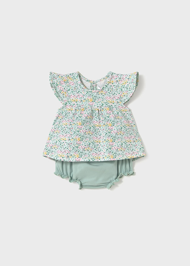 Mayoral Knit Set Jade Floral All Over