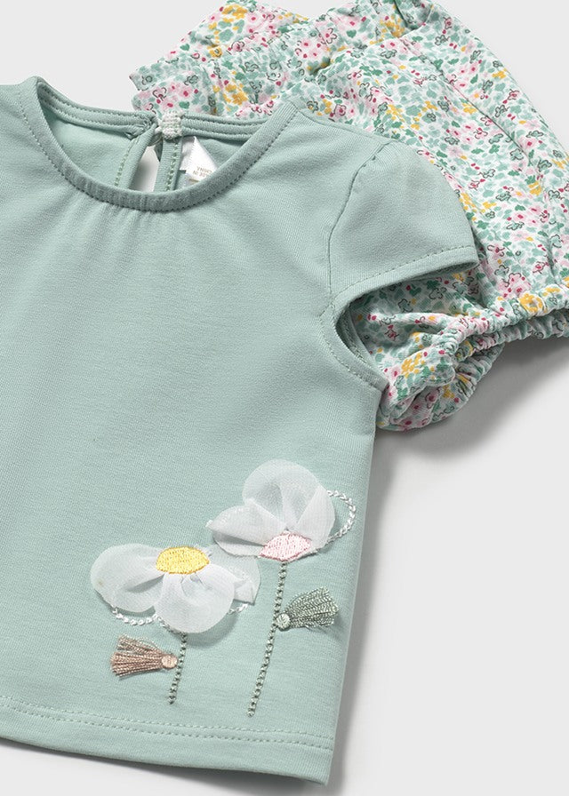 Mayoral Knit Set Jade Flower