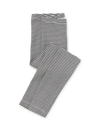 Tea Striped Leggings Jet Black