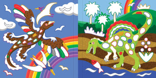 Peter Pauper Press - Color-By-Foil Sticker Book - Dinosaurs