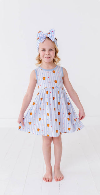 Kiki + Lulu - Stripe Baseball Skater Dress