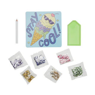OOLY Razzle Dazzle D.I.Y. Mini Gem Art Kit: Cool Cream