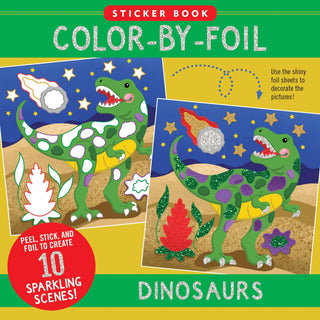 Peter Pauper Press - Color-By-Foil Sticker Book - Dinosaurs