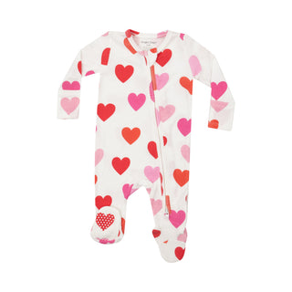 Angel Dear Big Hearts 2 Way Zipper Footie