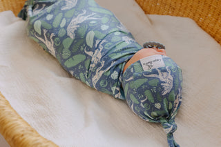 Copper Pearl Knit Swaddle Blanket Jurassic Park