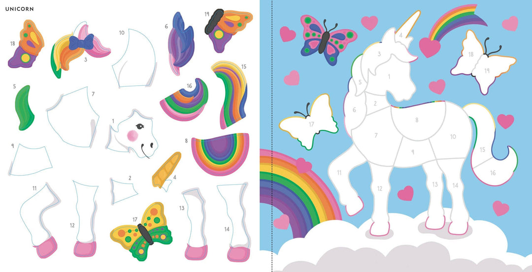Peter Pauper Press - My First Color-By-Sticker Book - Rainbow Magic
