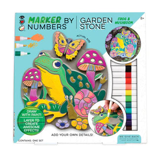 Bright Stripes Marker by Number - Garden Stone