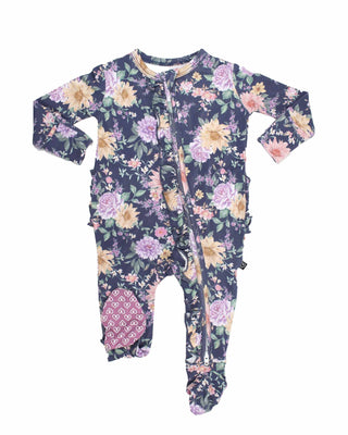 Lev Baby Anna Ruffled Zippered Footie