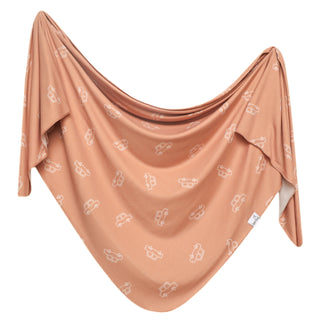 Copper Pearl Knit Swaddle Blanket Cooper