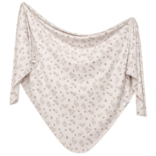 Copper Pearl Knit Swaddle Blanket Dylan