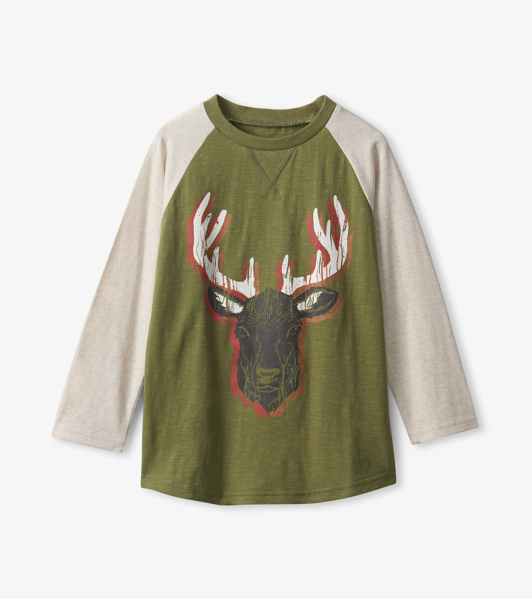 Hatley Grand Elk Long Sleeve Raglan Tee