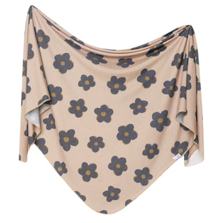 Copper Pearl Knit Swaddle Blanket Gemma