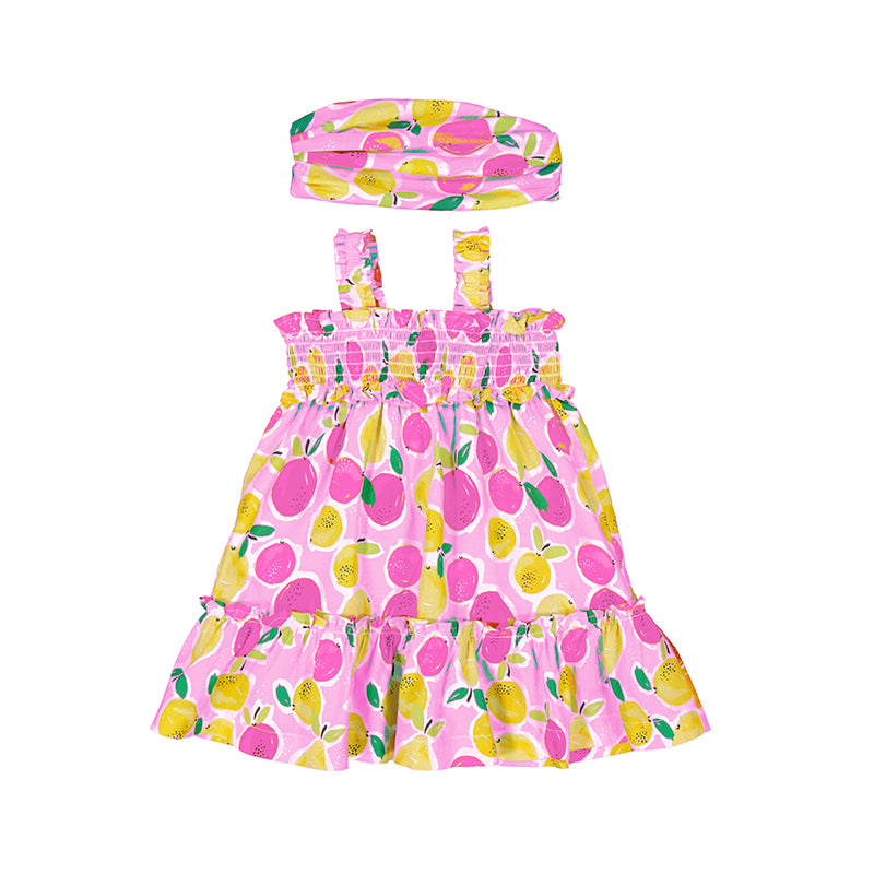 Mayoral Dress w/headband Lemons