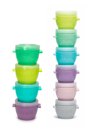 Melii Baby Snap & Go Pods (6-2oz + 4-4oz) - 10 Piece Set