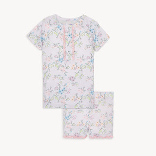 Magnetic Me Emily Modal S/S Short PJ with Ruffle