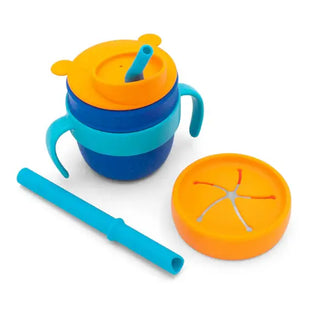 321 Grow - 321 Grow Easy Learn Silicone Drink & Snack Set - Midnight
