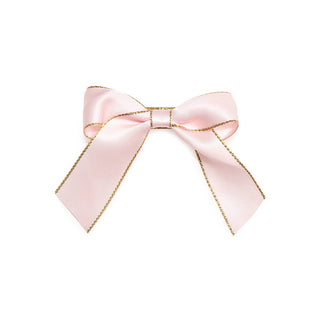 Sweet Wink - Blush Coquette Christmas Bow Clip - Kids Holiday Hair Clip