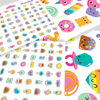 OOLY - Tattoo Palooza Nail Stickers & Temporary Tattoo- Sweet Shop