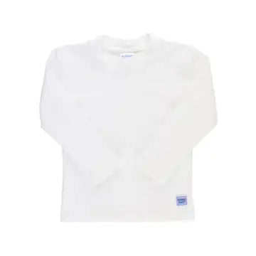 RuffleButts + RuggedButts - Boys White Long Sleeve Rash Guard