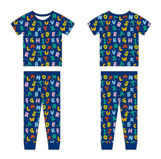 Joan's - Back to School Alphabet Two Piece Bamboo Pajamas