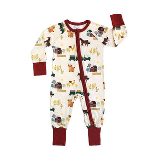Emerson and Friends - On the Farm Bamboo Convertible Baby Pajama