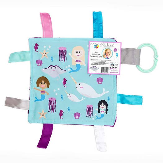 Baby Jack and Company - Sensory Squares Mermaid 8"x 8"