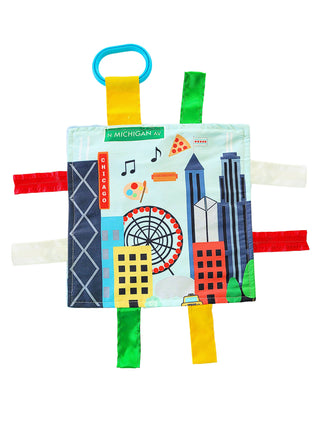Baby Jack and Company - Chicago IL Windy City Baby Learning Crinkle Tag Squares