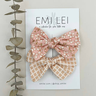 Emi Lei - SS23 CAPSULE - Alligator Clip Bow Set