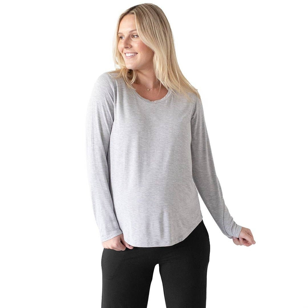 Kindred Bravely - Bamboo Nursing & Maternity Long Sleeve T-shirt Grey –  Classy Rascals Boutique