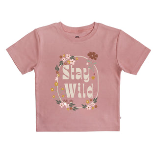 Emerson and Friends - Stay Wild Cotton Toddler Short Sleeve Shirt