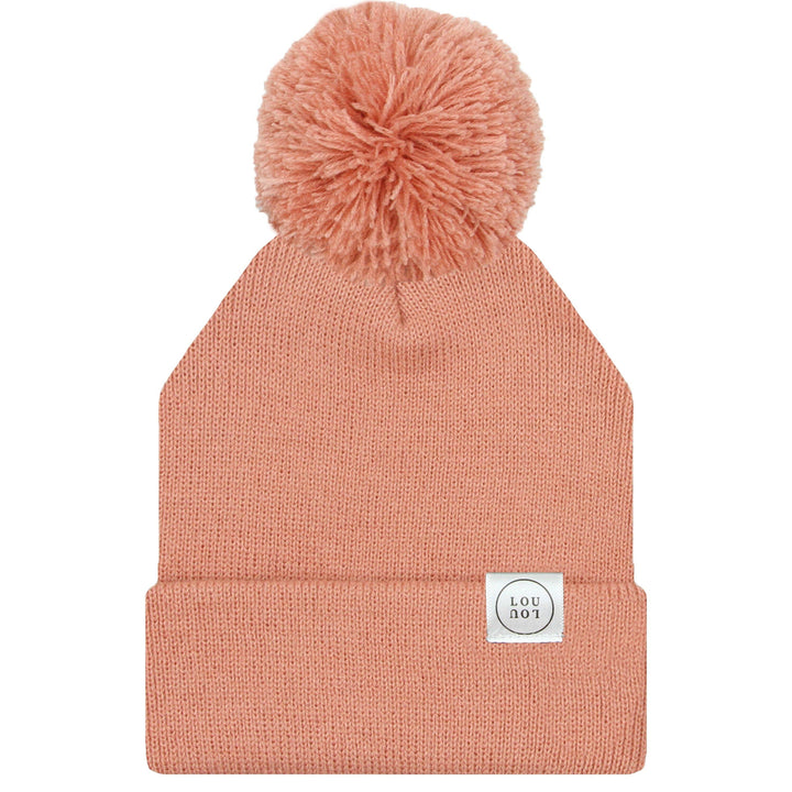 Lou Lou & Company - Beanie with Pom - Salmon Pink