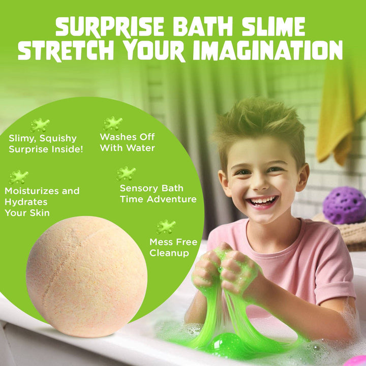 Two Sisters Spa - Squishy Slime Kids Bath Bomb with Toys Inside