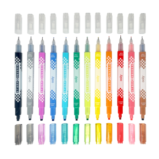 OOLY - Stamp-A-Square Markers (Set of 12)