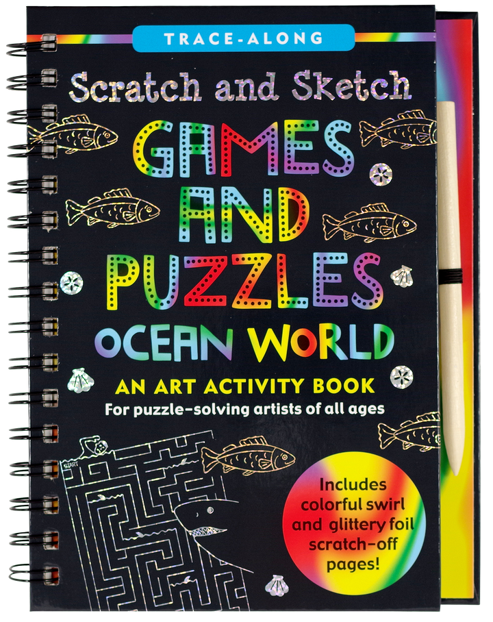 Peter Pauper Press - Scratch & Sketch™ Games & Puzzles: Ocean World