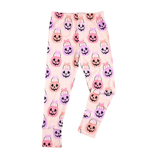 Gigi and Max - Emmy LEGGINGS Bamboo Halloween Pumpkins Toddler Clothing