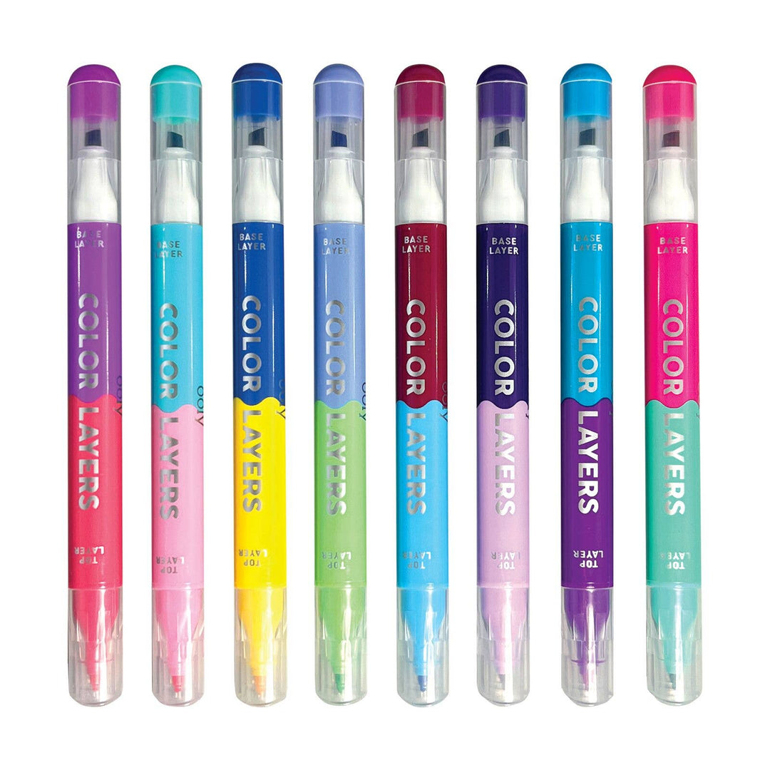 OOLY - Color Layers Double-Ended Layering Markers (Set of 8)