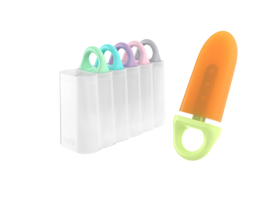 melii - Ice Pop Molds with Tray – 6 pops