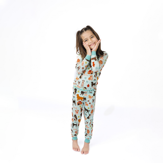Emerson and Friends Dogs Bark Bamboo Kids Pajamas | Toddler & Big Kid Sleep Set