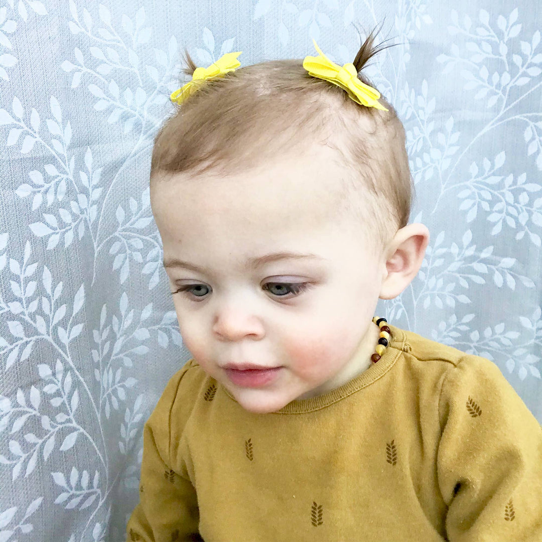 Baby Wisp - 5 Chelsea Boutique Bows on Snap Clips- Sea La Vie