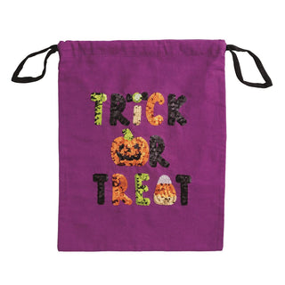 Trick Sequin Treat Pillowcase Bag, Halloween