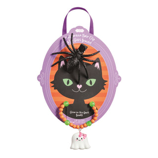 Halloween Hair Clip & Lip Gloss Bracelet Set, Cat