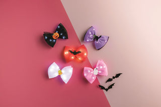 Halloween Light-Up Charm Hair Bow Clip, Multicolor