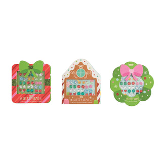 Mud Pie Christmas Glitzy Gems Sticker Earrings