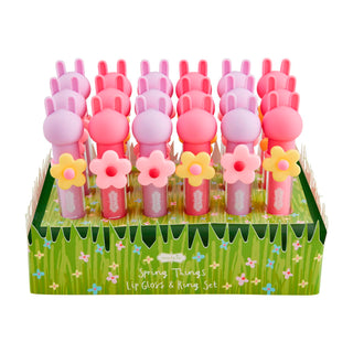 Mud Pie Spring Lip Gloss & Ring Set