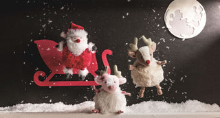 Mud Pie Christmas Pom Pom Pals