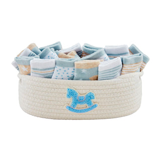 Mud Pie Blue Baby Socks